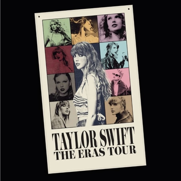 Taylor Swift Fan Bundle Including Wall Tapestry, Lyric Metal Sign And Makeup Bag - Picture 9 of 9